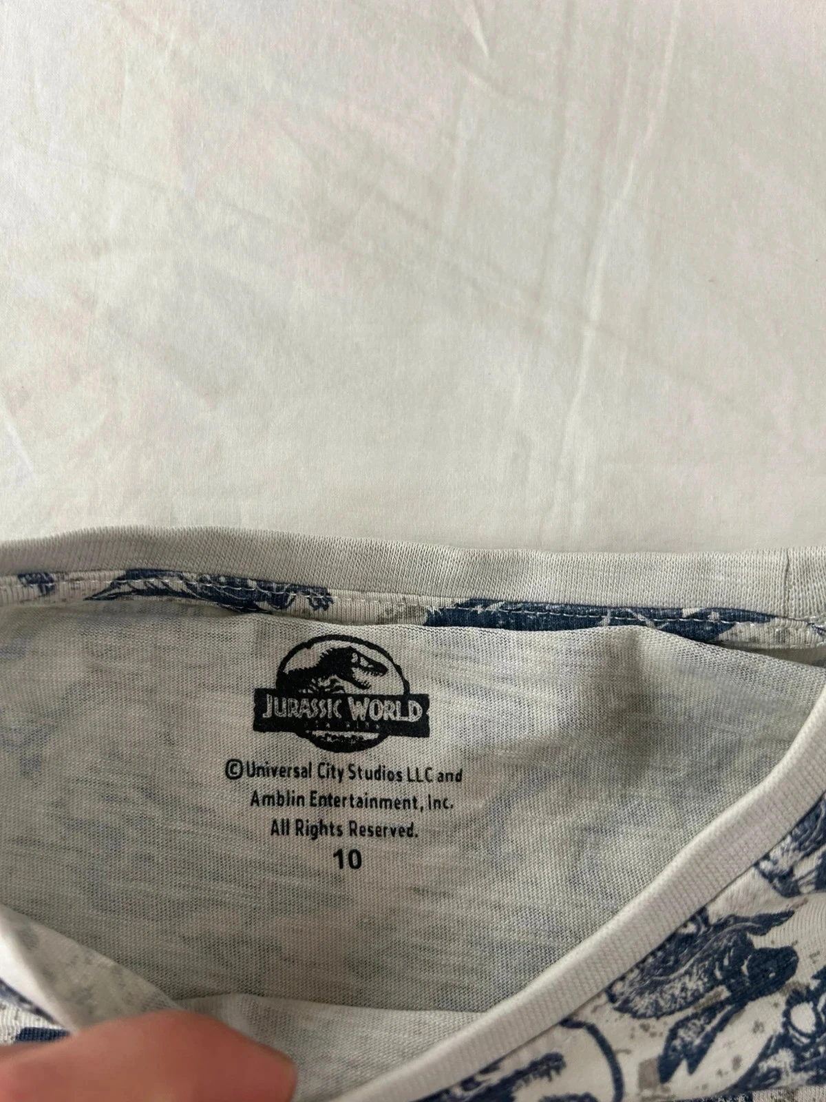 T-shirt azul marinho cinza jurassic world – photo 4